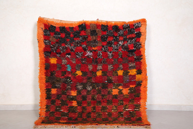 Nuloom Moroccan Square Rug 4.4 x 4.9 FT - Bold Handmade Carpet - moroccan rug