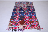 Moroccan boucherouite rug 4.1 X 8.4 Feet
