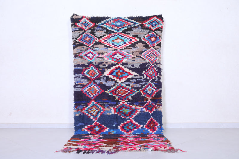 Moroccan Boucherouite Rug - Handwoven 4.1 X 8.4 Feet - azilal rug