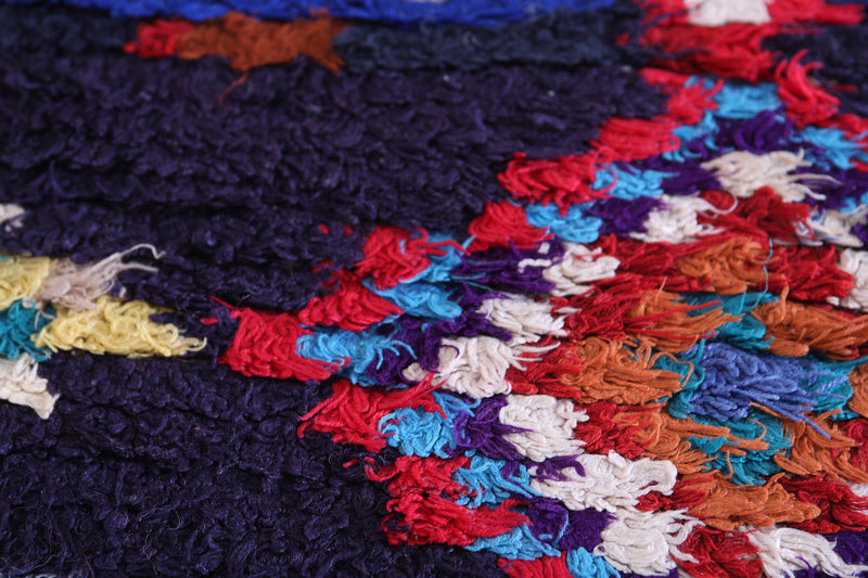 Moroccan Boucherouite Rug - Handwoven 4.1 X 8.4 Feet - azilal rug