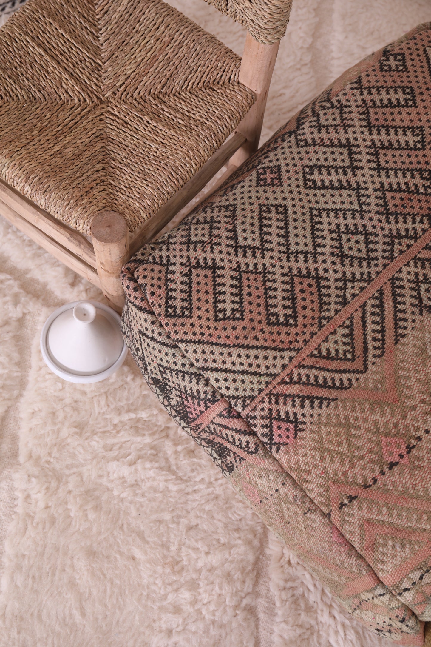 Vintage Moroccan berber Kilim cushion