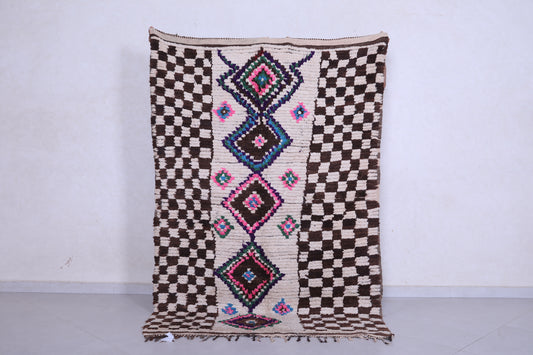 Vintage Moroccan azilal rug 4.5 X 6.9 Feet