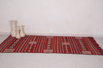 Vintage handwoven kilim rug 4.4 ft x 8.1 ft