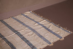 Long Moroccan blanket rug 4.1 FT X 7 FT