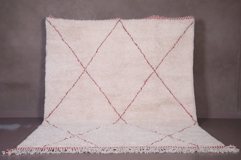 Beige Beni Ourain Rug - Moroccan Area carpet - Custom Rug