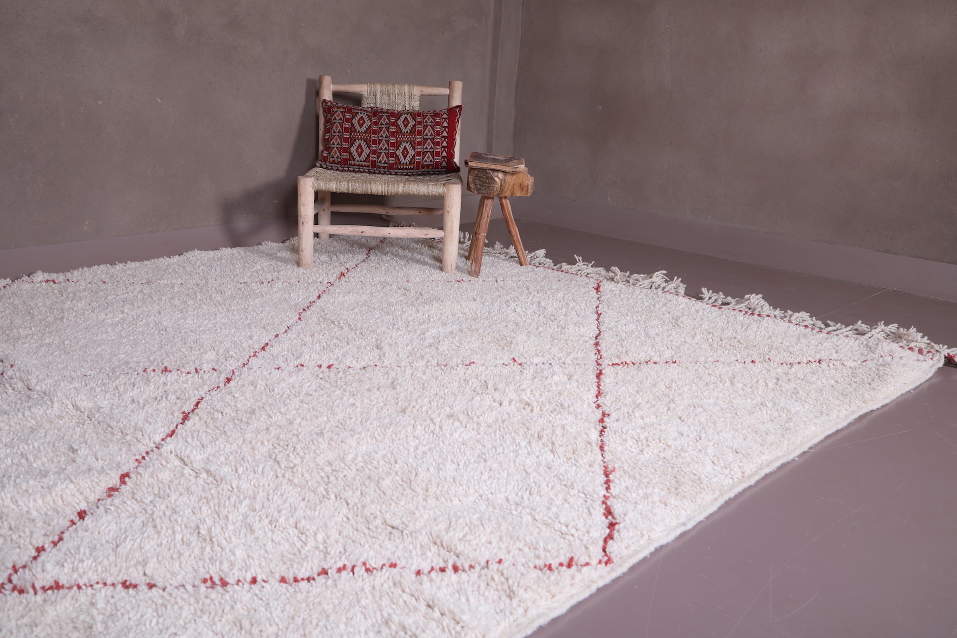 Handmade custom Moroccan rug - wool handmade carpet