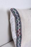 Vintage handmade moroccan kilim pillow 13.7 INCHES X 21.6 INCHES