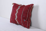 Vintage moroccan handwoven kilim pillow 11.8 INCHES X 13.7 INCHES