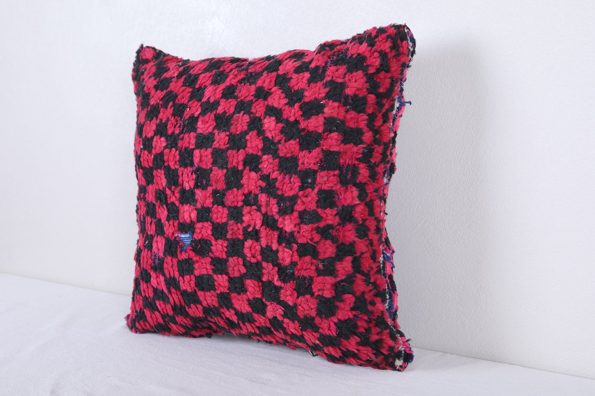 Vintage moroccan handwoven kilim pillow 18.5 INCHES X 18.8 INCHES