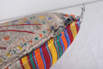 Vintage handmade moroccan kilim pillow 14.1 INCHES X 18.5 INCHES