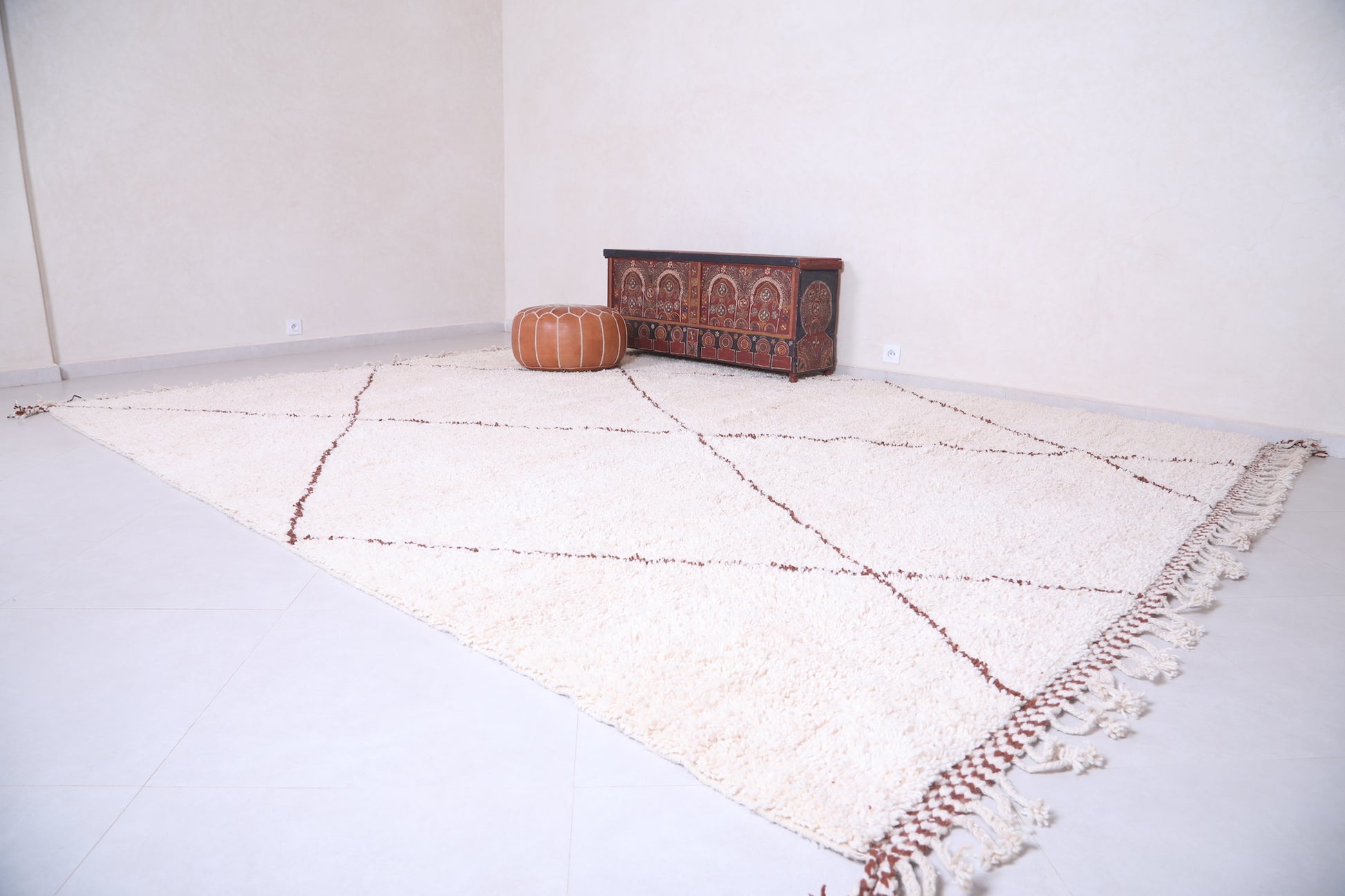 Handmade Beni Ourain Rug - All wool berber rug - Custom Rug