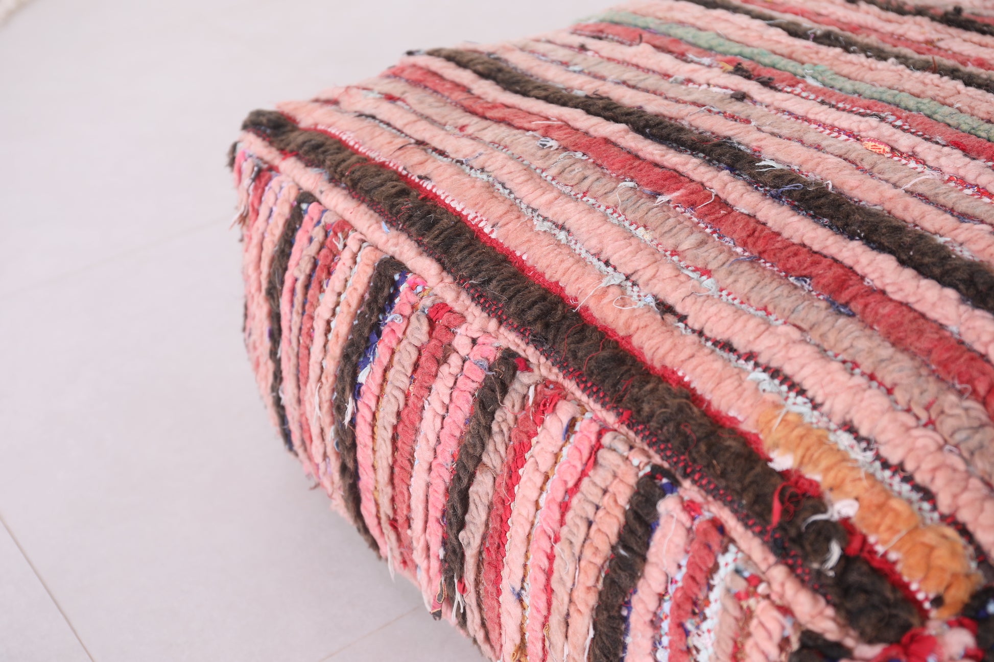 Hand Woven berber Moroccan Ottoman Pillow