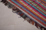 Colorful berber moroccan handwoven kilim 4.5 FT X 6.7 FT