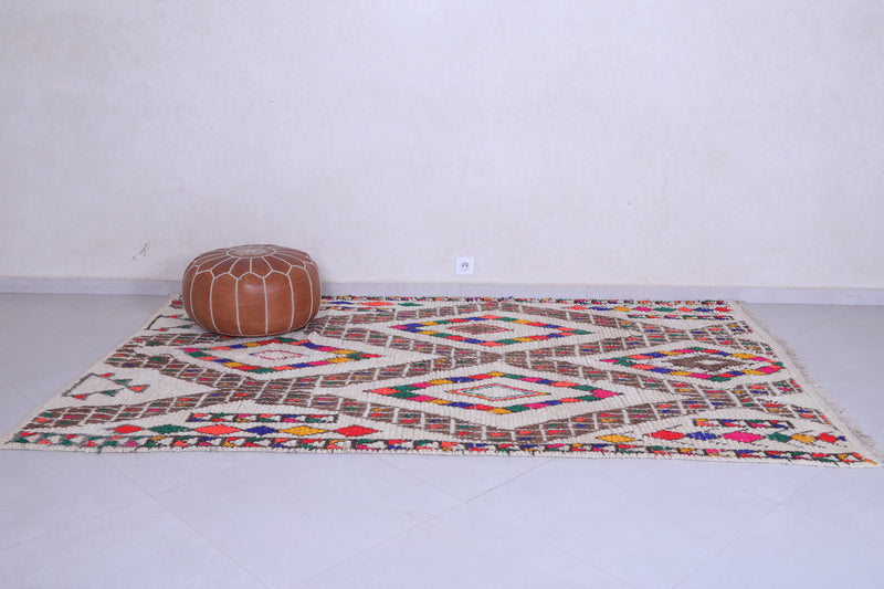 Vintage Berber Rug - Geometric Handwoven 5.4 X 8.8 Feet - Azilal rugs