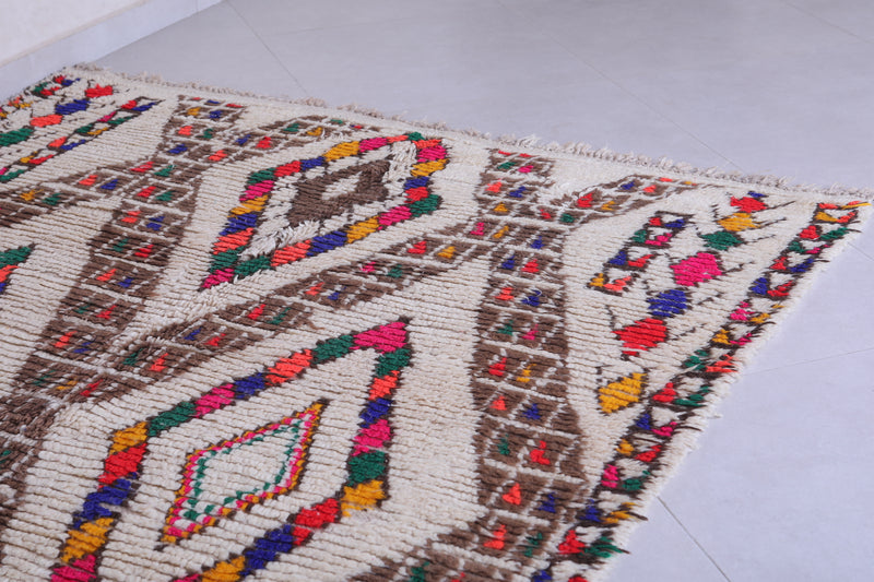 Vintage Berber Rug - Geometric Handwoven 5.4 X 8.8 Feet - Azilal rugs