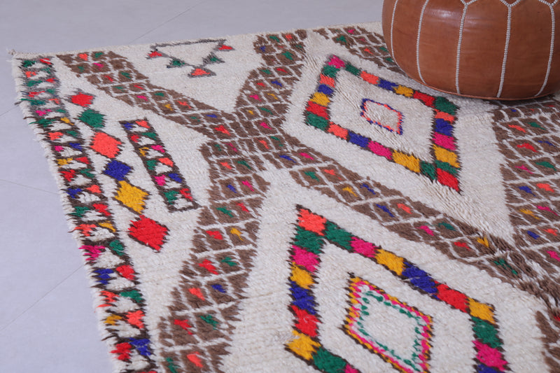 Vintage Berber Rug - Geometric Handwoven 5.4 X 8.8 Feet - Azilal rugs