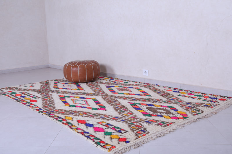 Vintage Berber Rug - Geometric Handwoven 5.4 X 8.8 Feet - Azilal rugs