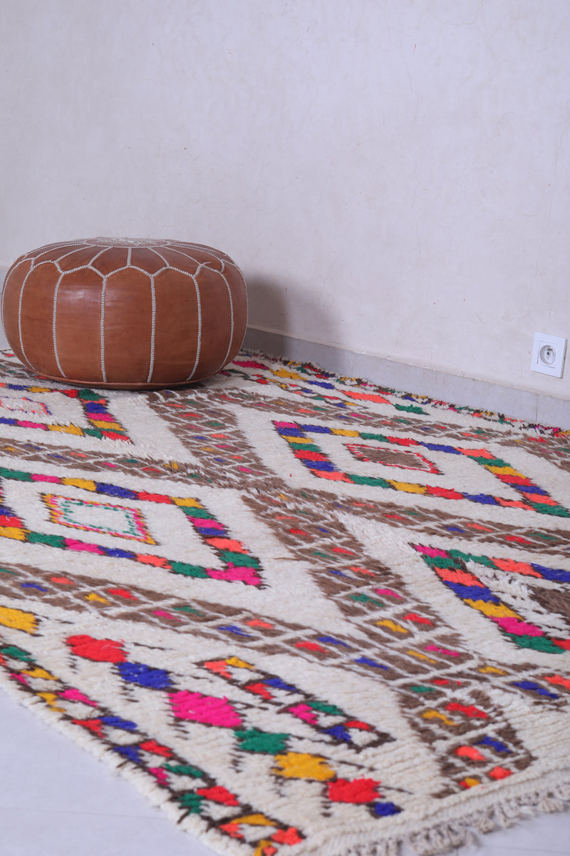 Vintage Berber Rug - Geometric Handwoven 5.4 X 8.8 Feet - Azilal rugs