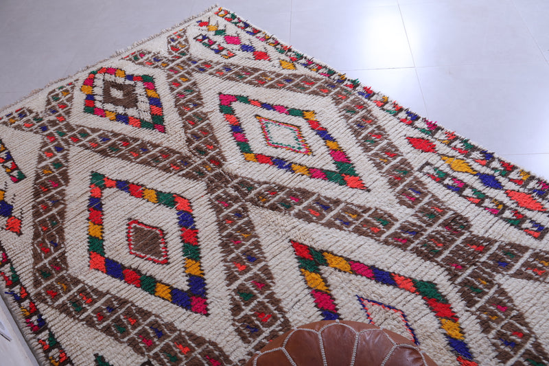 Vintage Berber Rug - Geometric Handwoven 5.4 X 8.8 Feet - Azilal rugs