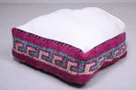 Pink handmade moroccan azilal pouf for sale