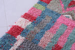 Colourful handmade moroccan berber rug 4.8 FT X 9.1 FT