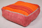 Two red Ottoman berber Poufs Cover for Seating