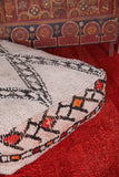 Moroccan woven berber berber kilim rug pouf