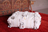 Moroccan handwoven woven berber kilim pouf