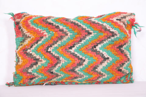 Vintage Moroccan Kilim Pillow 12.9 INCHES X 19.6 INCHES