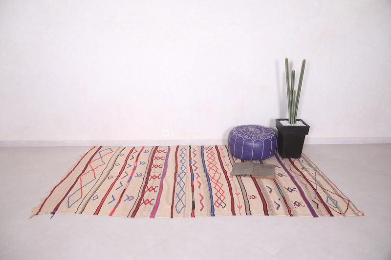 Colorful Azilal Rug – 4.8 X 8.2 Feet | Moroccan Artisan Masterpiece - Azilal rugs