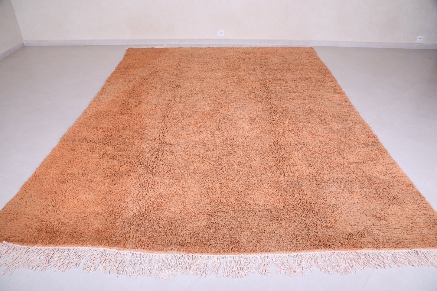 Custom Solid Moroccan rug - hand knotted berber carpet