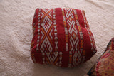 Vintage berber Moroccan Kilim handmade pouf