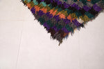 Colorful Boucherouite Runner Rug 2.9 X 7.7 Feet