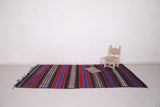 Moroccan kilim rug 4.9 FT X 9.1 FT