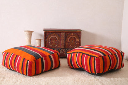 Two Ottoman moroccan Floor Pillows