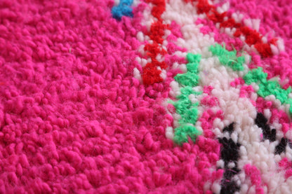 Moroccan handmade Pink rug - All wool Azilal Rug - Custom Rug
