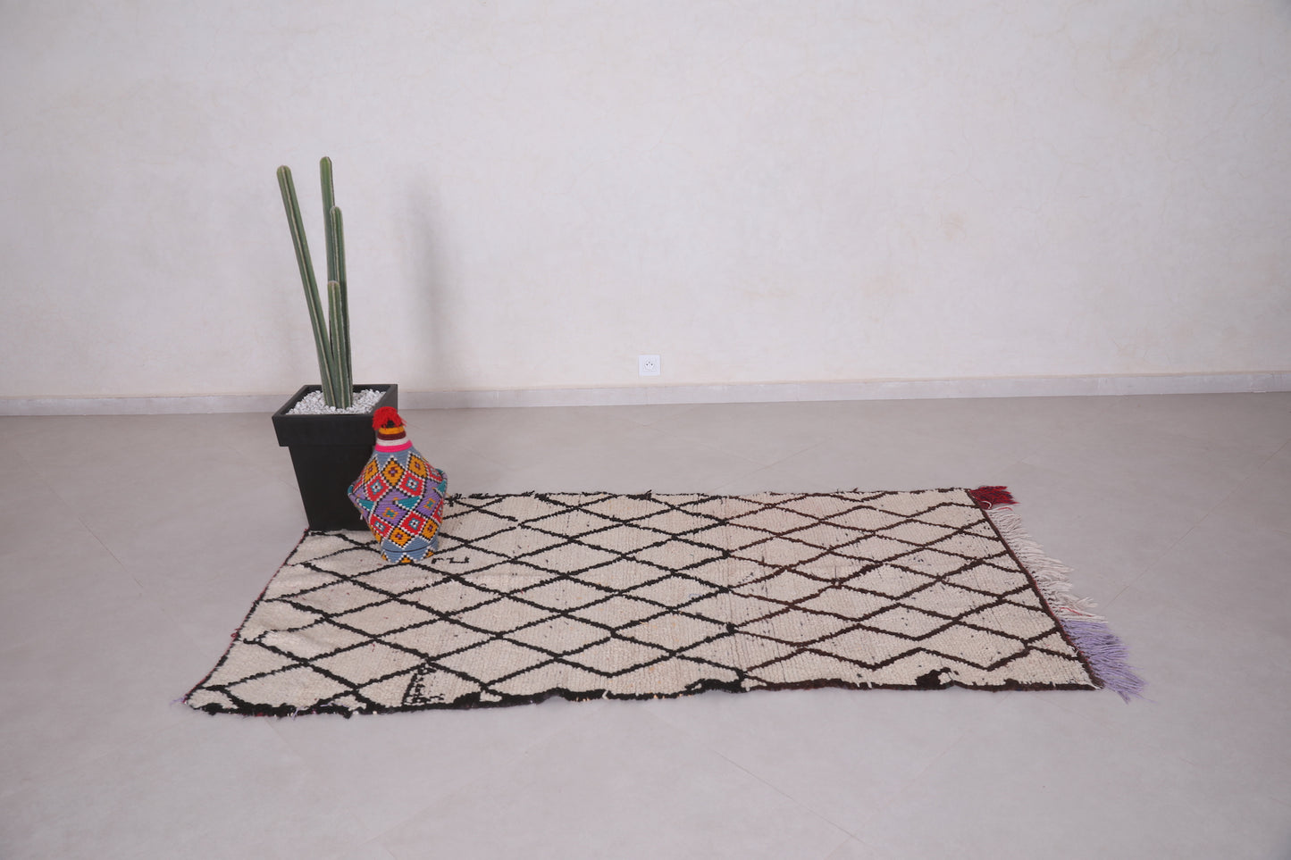 azilal Beni ourain rug 3.3 X 6.6 Feet