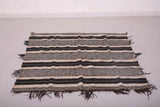 Small handwoven kilim rug 4.3 ft x 4.1 ft