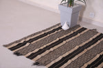 Small handwoven kilim rug 4.3 ft x 4.1 ft