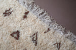 Moroccan berber Rug - Beni Ourain With brown And Beige rug - Custom Rug