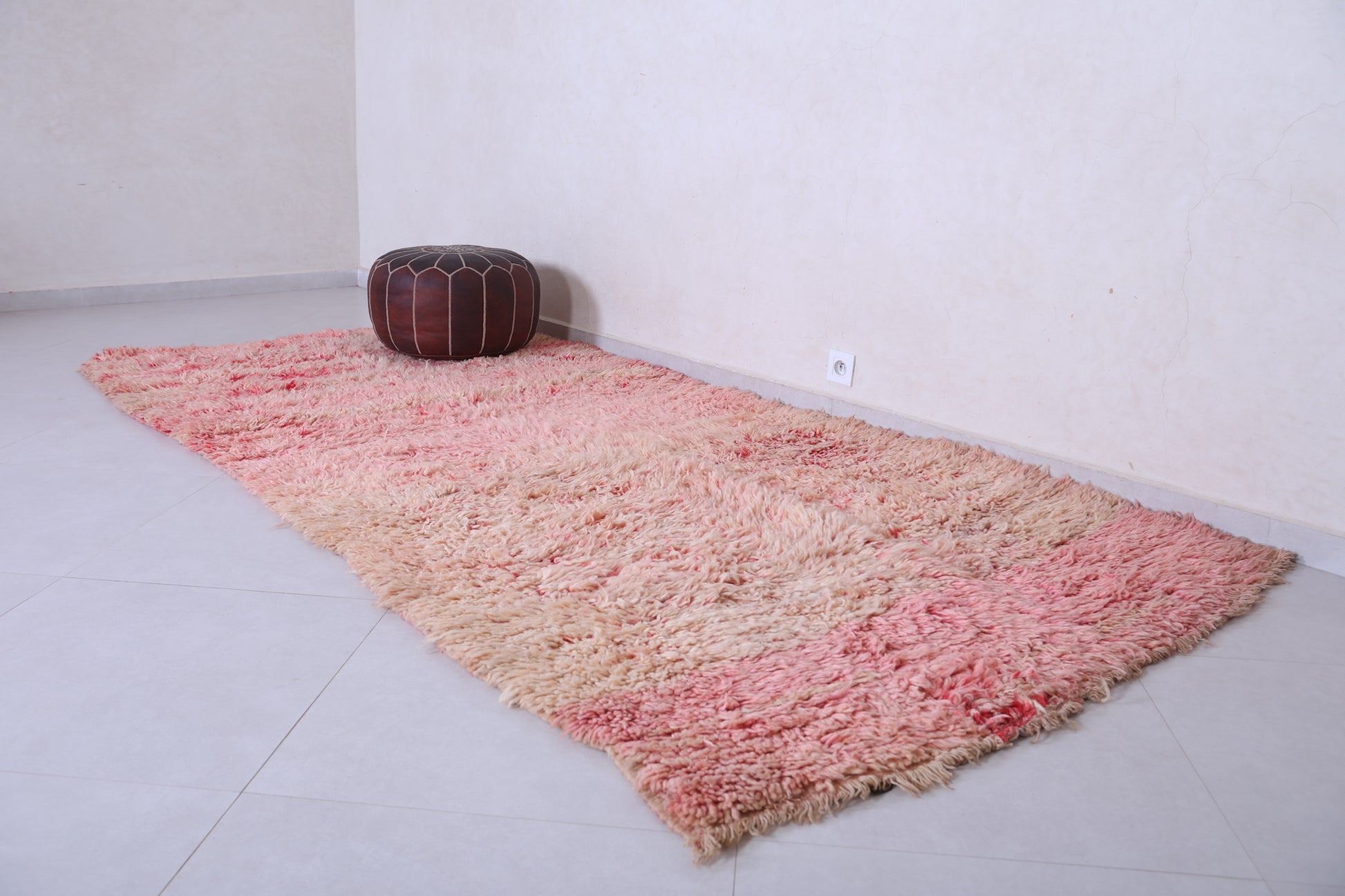 moroccan rug Pink 4.9 X 10.2 Feet