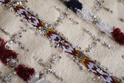Sequins Wedding berber blanket 4.2ft x 6.4ft