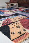 Handmade Berber Area Rug - Colorful Moroccan Rug - Custom Rug
