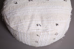 Round berber Ottoman Kilim rug pouf