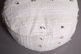 Round berber Ottoman Kilim rug pouf