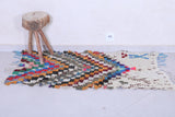Vintage handmade moroccan berber runner rug 2.4 FT X 4.4 FT