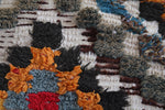 Vintage handmade moroccan berber runner rug 2.4 FT X 4.4 FT