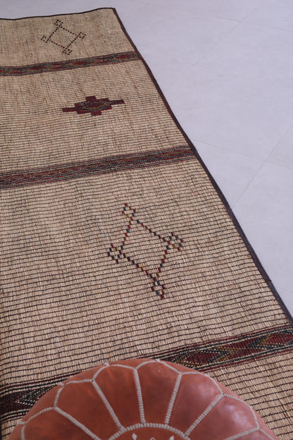 Vintage handmade african tuareg rug 2.7 X 9.8 Feet