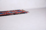 Boucherouite runner rug 3.4 X 10.5 Feet
