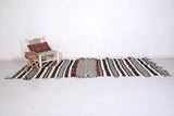Large handwoven kilim Moroccan rug 4.6 FT X 10.7 FT
